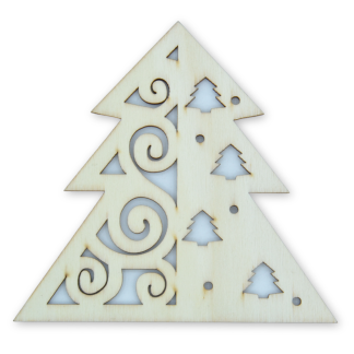 Tree C - Christmas Wooden Shapes