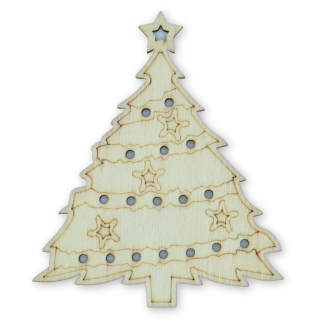 Tree D - Christmas Wooden Shapes