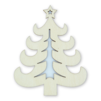 Tree F - Christmas Wooden Shapes