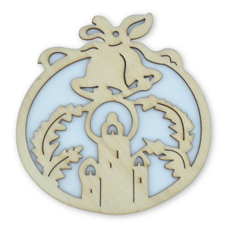 Trio of Candles - Christmas Wooden Shapes