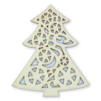 Wheel Tree - Christmas Wooden Shapes