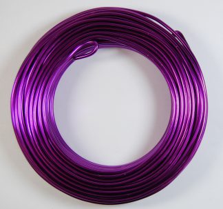Pack of 1 - Purple 3mm x 25m Aluminium Wire