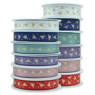 Sparkle Bee Satin Ribbon