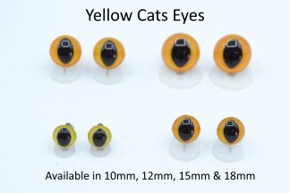 Yellow Cat Eyes Plastic Backs