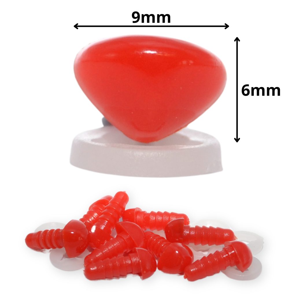 9mm x 6mm Bright Red Triangle Nose CelloExpress