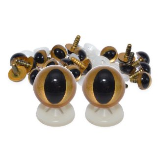 Gold Cats Eyes Plastic Backs