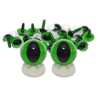Green Cats Eyes Plastic Backs