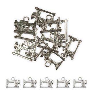 Sewing Machine 1 Silver - Mini Metal Charms