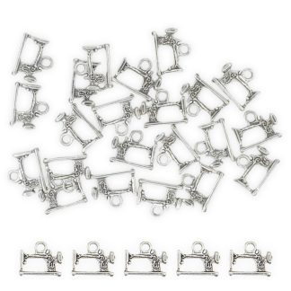 Sewing Machine 2 Silver - Mini Metal Charms