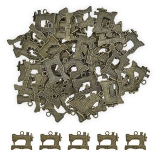 Singer Sewing Machine 2 Antique Bronze - Mini Metal Charms