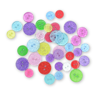 Round Glitter Buttons