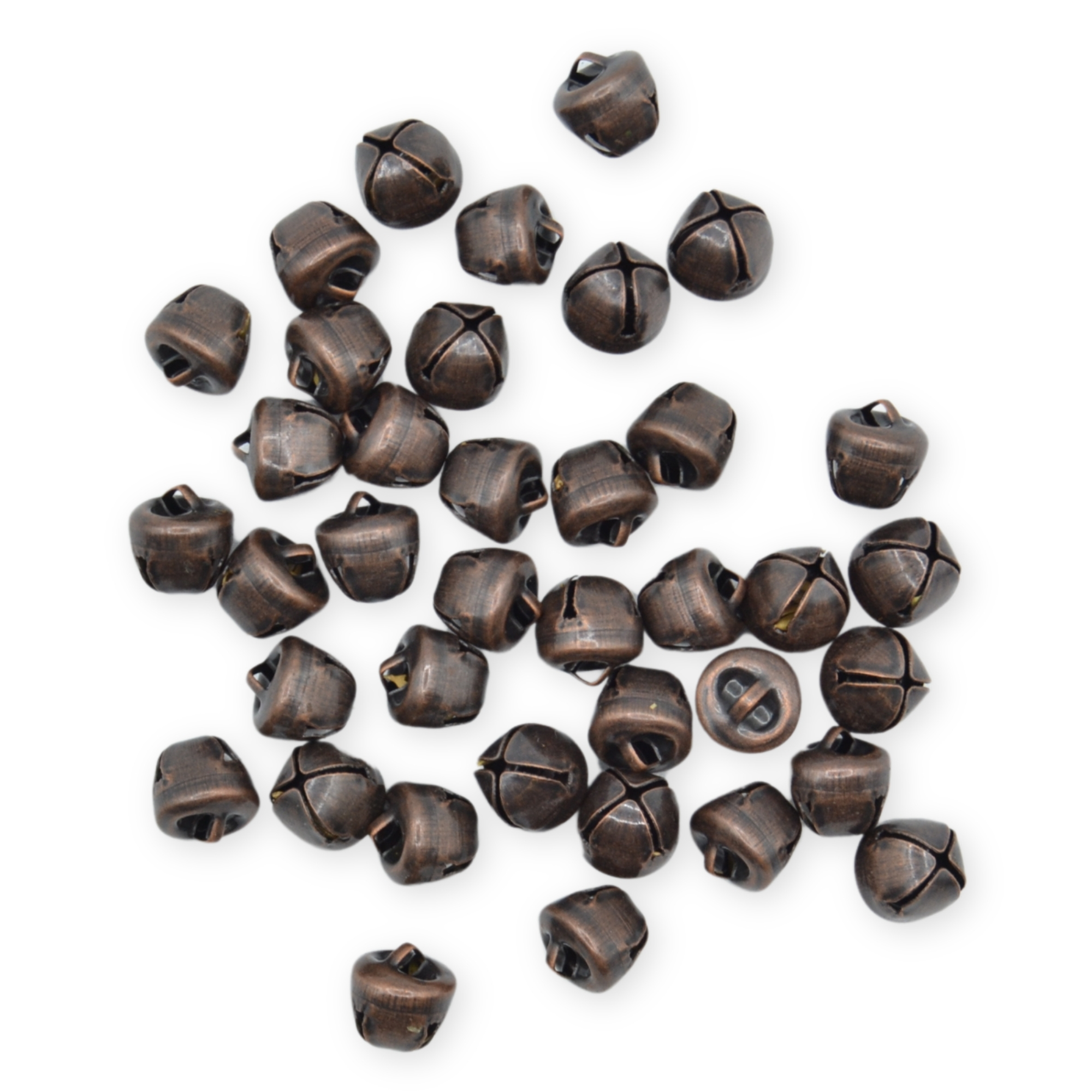 9.5mm Antique Copper Jingle Bells