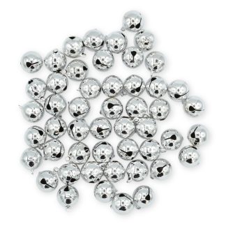 18mm Bright Silver Jingle Bells