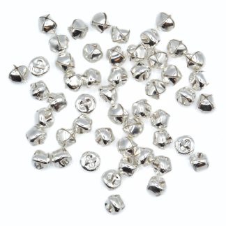 9.5mm Bright Silver Jingle Bells