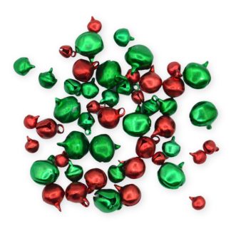 6, 7.5, 9, 11.5mm Christmas Mix Multi Sizes Jingle Bells