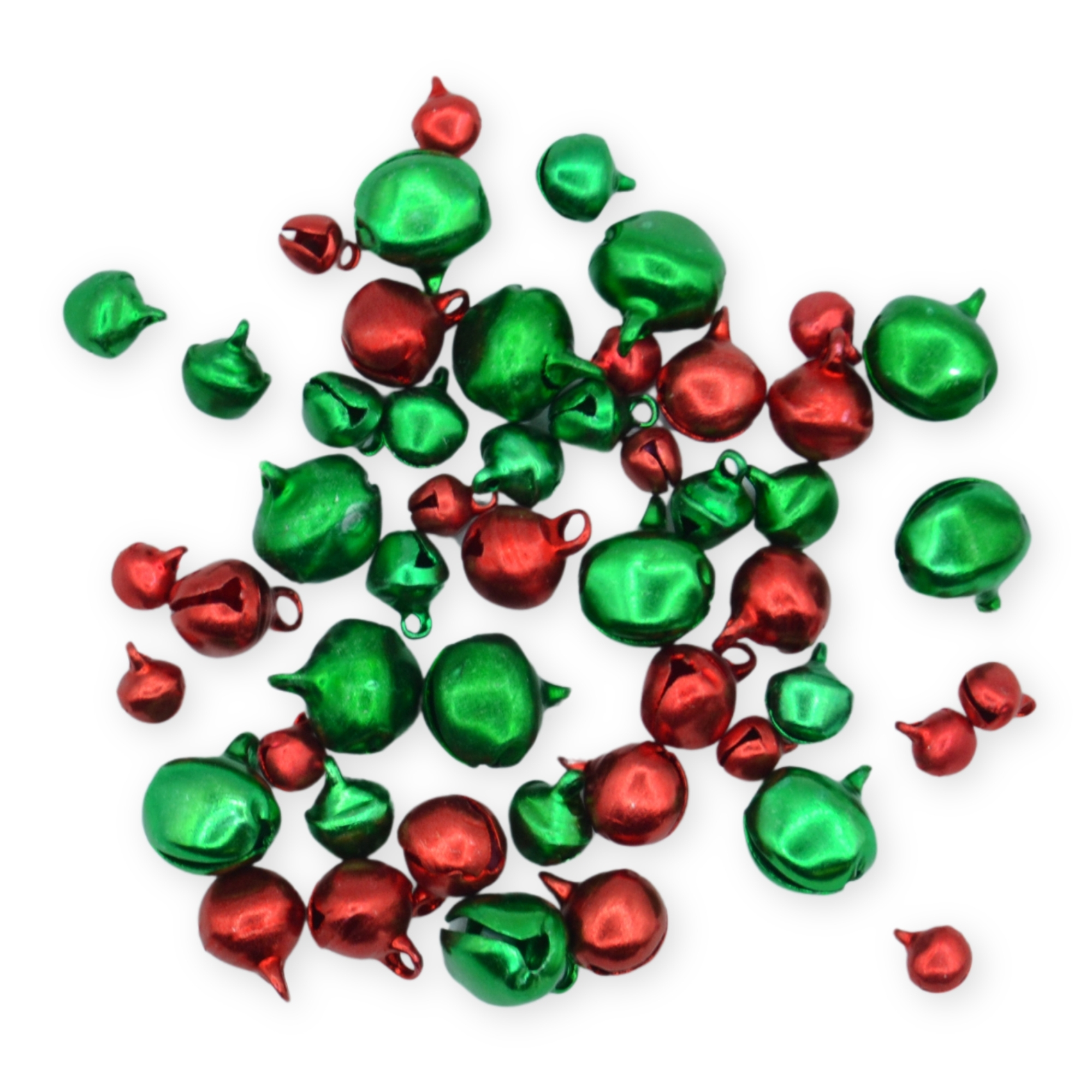 6, 7.5, 9, 11.5mm Christmas Mix Multi Sizes Jingle Bells