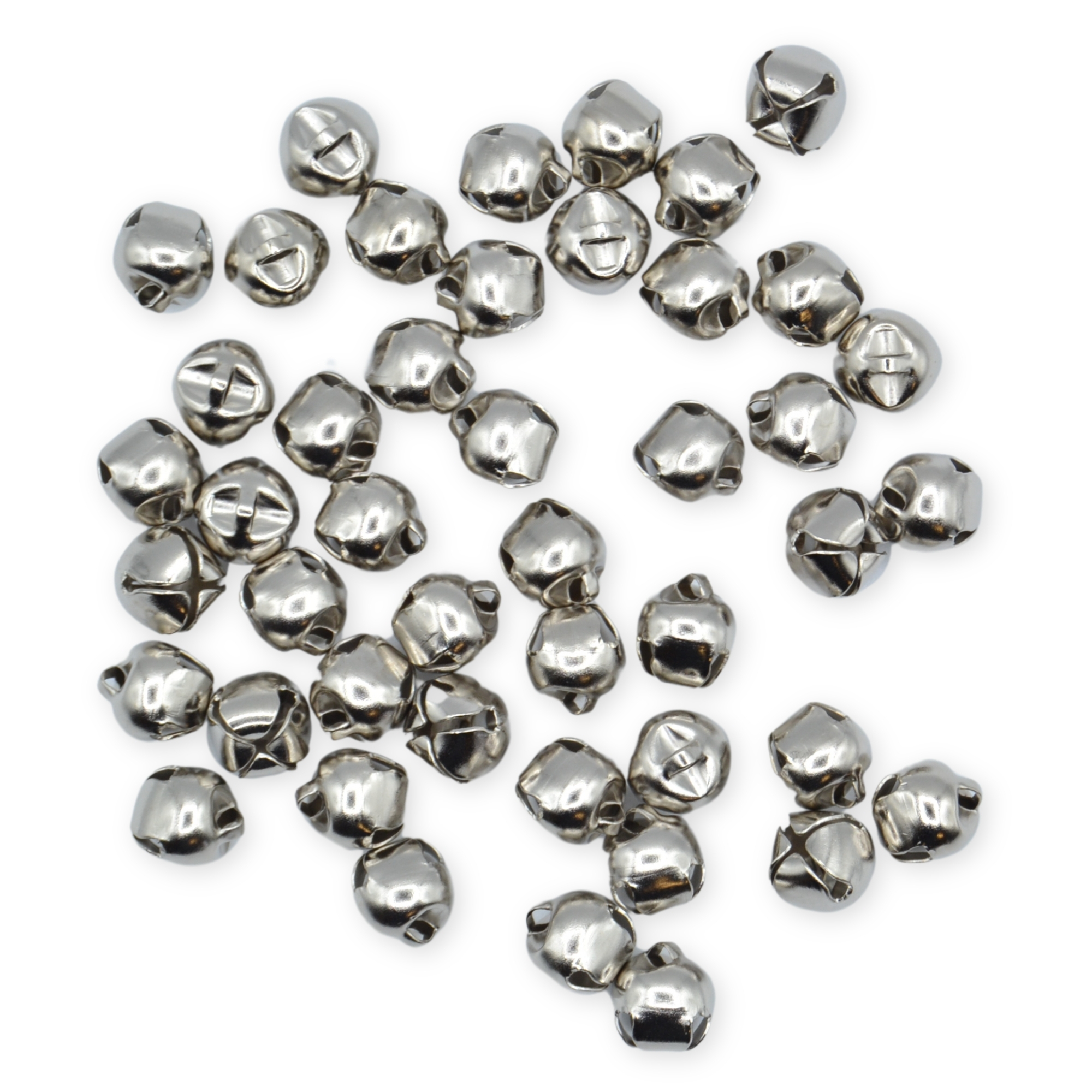 12mm Silver Jingle Bells