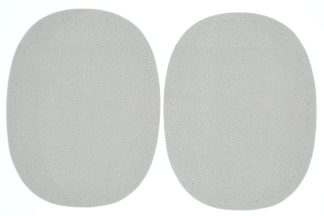 Kleiber Beige Faux Velour Leather - 125mm x 100mm Elbow Patches