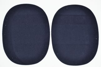 Kleiber Dark Blue Faux Velour Leather - 125mm x 100mm Elbow Patches