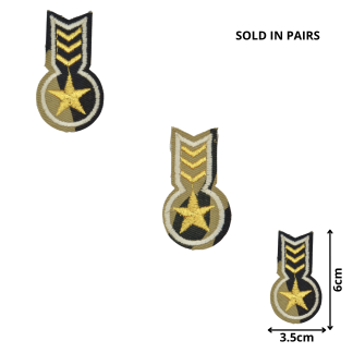 Camo Badge 01 Pair (MIL003) - Embroidered Patches