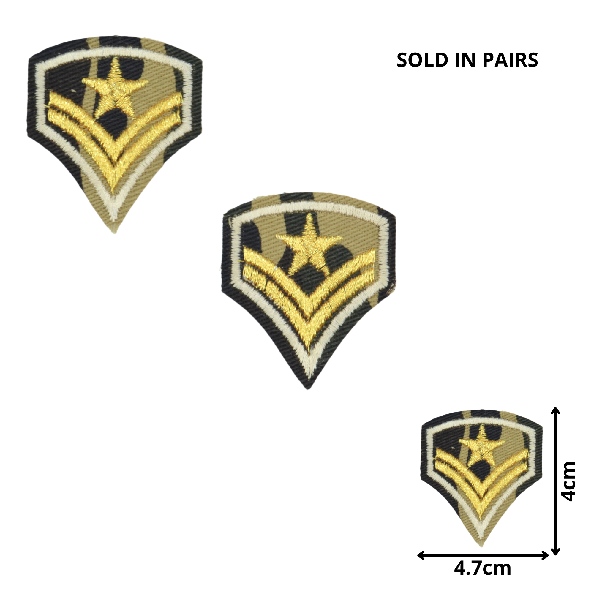 Camo Badge 02 Pair (MIL004) - Embroidered Patches