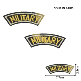 Camo Military Pair (MIL005) - Embroidered Patches