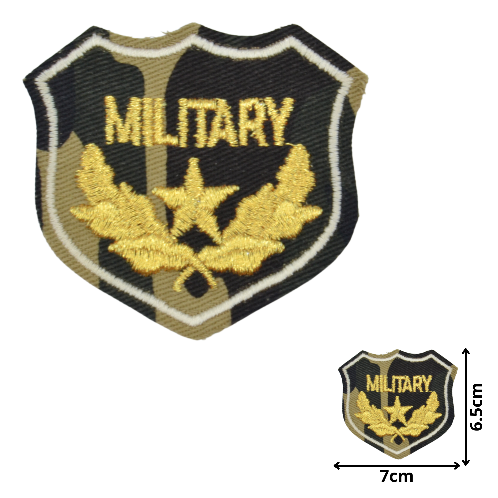 Camo Shield (MIL006) - Embroidered Patches