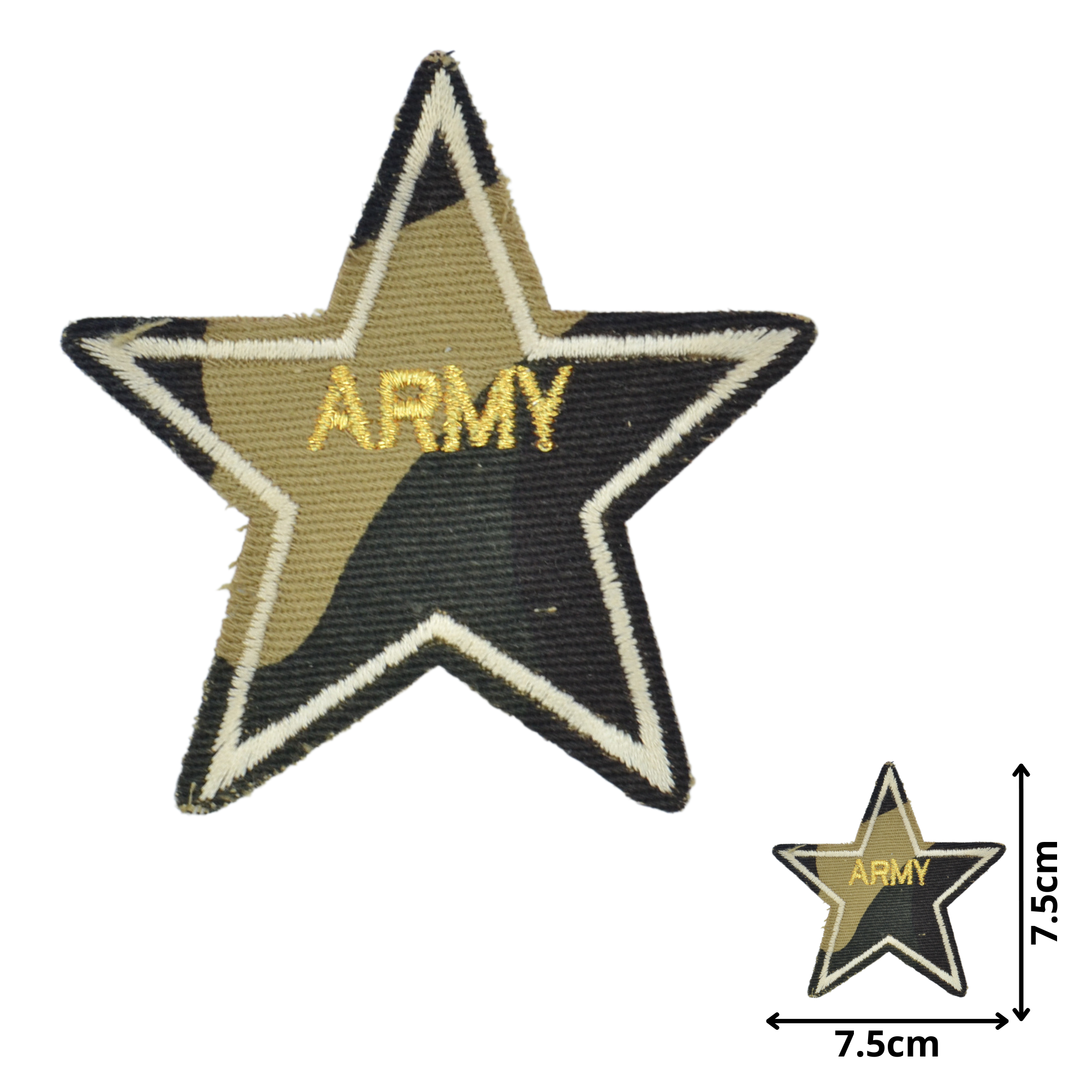 Camo Star (MIL007) - Embroidered Patches