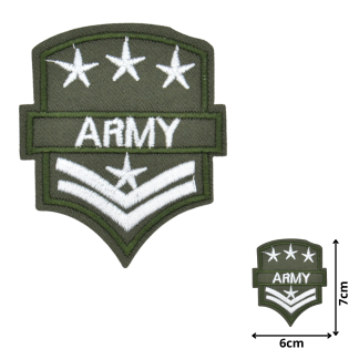 Army Stripes & Stars 01 (MIL009) - Embroidered Patches