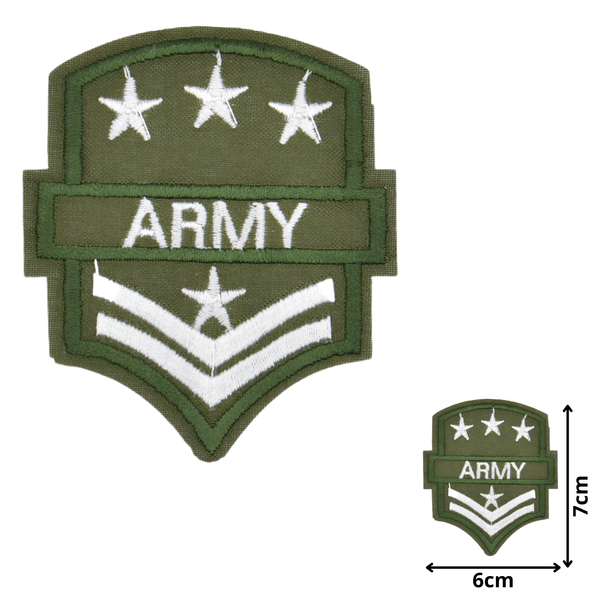 Army Stripes & Stars 02 (MIL010) - Embroidered Patches