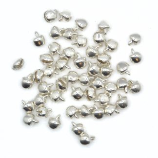 6mm Bright Silver Jingle Bells