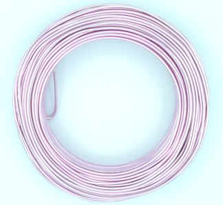 Pack of 1 - Pearl Pink 2mm x 50m Aluminium Wire