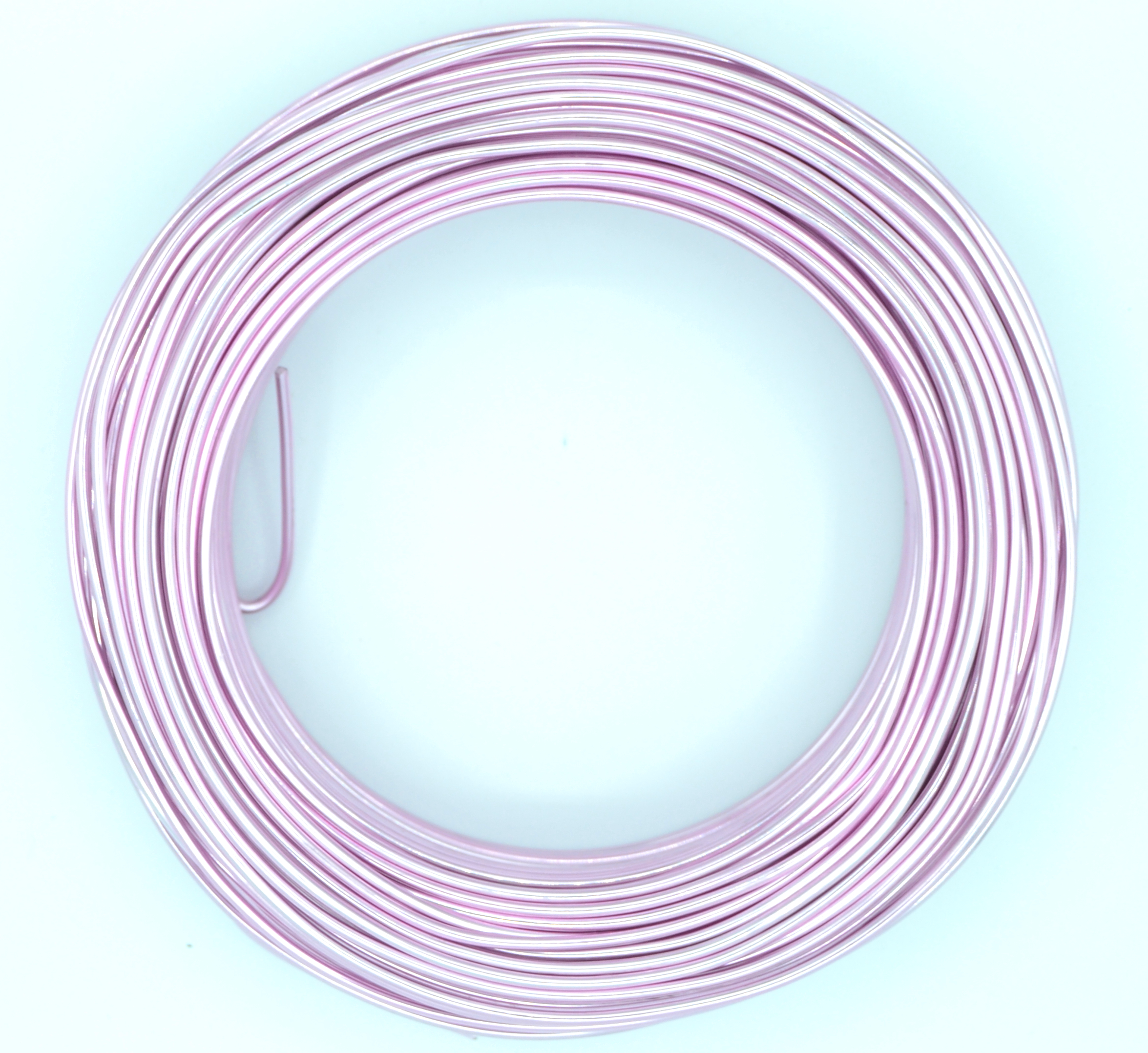 Pack of 1 - Pearl Pink 2mm x 50m Aluminium Wire