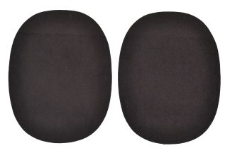 Kleiber Dark Brown Faux Velour Leather - 125mm x 100mm Elbow Patches
