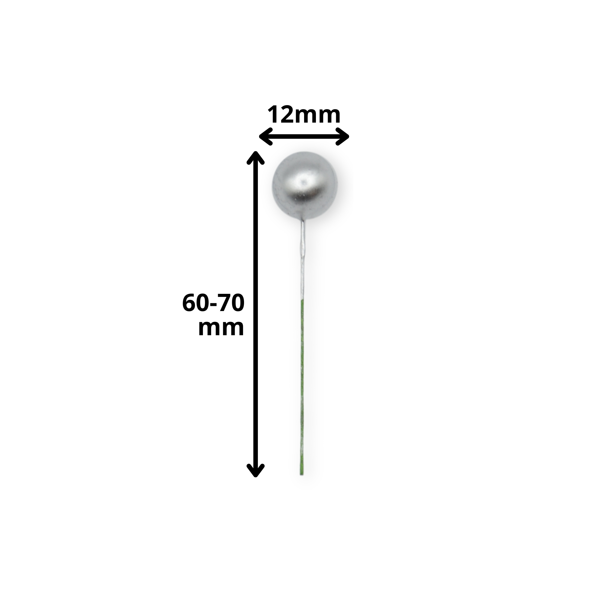 Silver 12mm Artificial Berries - Florist Accessories - Image 2