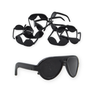 Aviators Black 3cm - Mini Doll Sunglasses