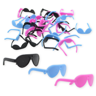 Aviators Mixed Colours 3cm - Mini Doll Sunglasses