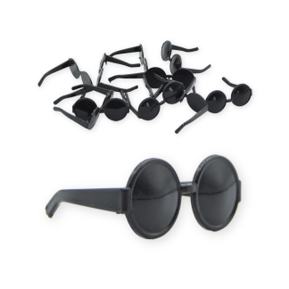 Teashades Black 4cm - Mini Doll Sunglasses