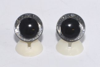 30mm Silver 3D Glitter Sparkle Eyes with Plastic Backs