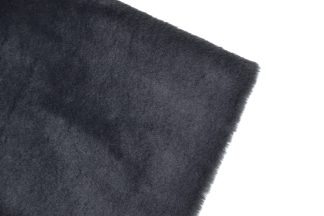 Black Bunny Lux Fur Fabric 10mm Pile - Fake Fur Toy Making