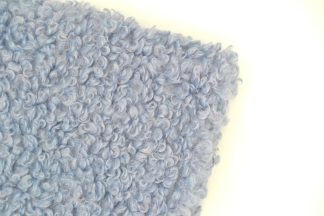 Blue Teddy Fur Fabric 20mm Pile - Fake Fur Toy Making