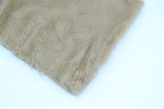 Camel Brown Rabbit Fur Fabric 15mm Pile - Various Lengths - Fake Fur Toy Making