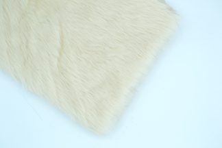 Ecru Rabbit Fur Fabric 15mm Pile - Various Colours and Sizes - Fake Fur Toy Making