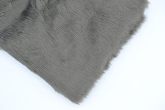 Grey Rabbit Fur Fabric 15mm Pile - Various Lengths - Fake Fur Toy Making