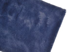 Navy Blue Bunny Lux Fur Fabric 10mm Pile - Fake Fur Toy Making