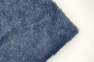 Navy Tinsel Fur Fabric 15mm Pile - Fake Fur Toy Making