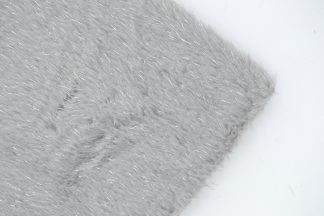 Silver Tinsel Fur Fabric 15mm Pile - Fake Fur Toy Making