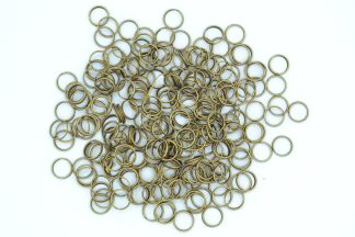 10mm Antique Bronze Value Double Loop Split Rings