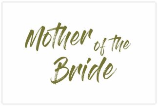 Mother of the Bride Gold Script - 60mm x 90mm OASIS® Florist Cards