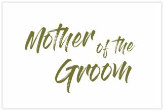 Mother of the Groom Gold Script - 60mm x 90mm OASIS® Florist Cards